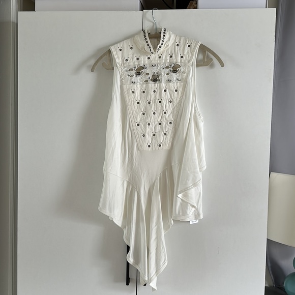 ✨ NWT CHLOE ss 2018 sleeveless mock neck blouse - Picture 4 of 5